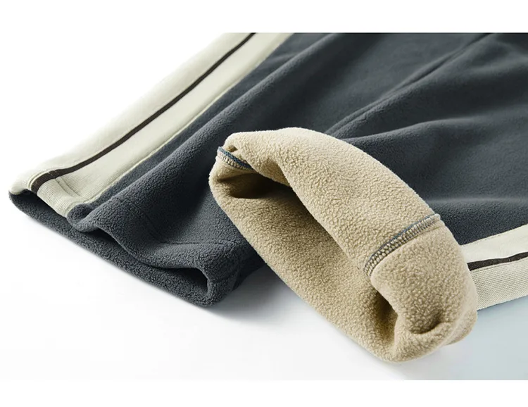 Winter Herren Woll-Hoodie-Hosen-Set, Plüsch Verdickter Warmer und Winddichter Sportanzug Herren Winter Plüsch-Hoodie Trainingsanzug 2-teiliges Set – Detail 27