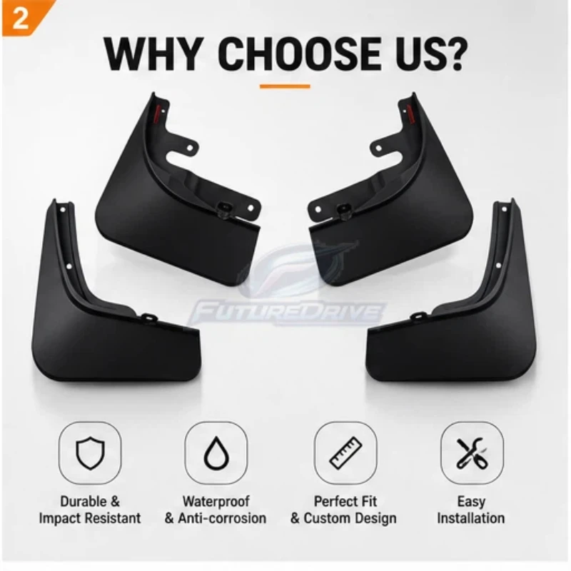 For Chevrolet Tracker 2019-2023 Mud Flaps Splash Guards Tire Protection Accessories Durable Car Parts