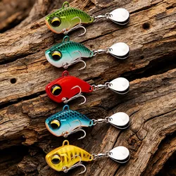 Nuovo arrivo 1 pz 6g/14g/26g metallo VIB richiamo di pesca Spinner affondamento rotante cucchiaio Pin Crankbait paillettes esche attrezzatura da pesca