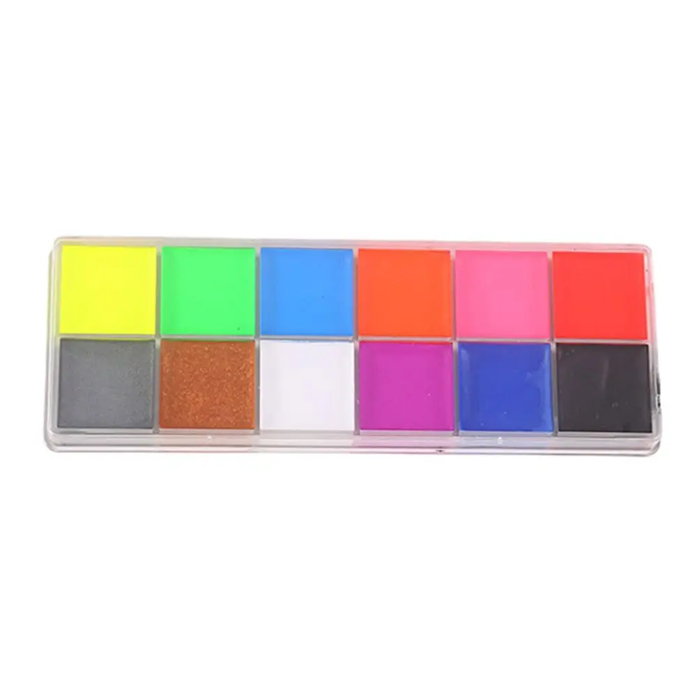 Cosmetics Luminous Face Body Oil Paints 12/20/26 Color Colorful Halloween Makeup Tool Clown Non-toxic Body Art Painting Cosplay