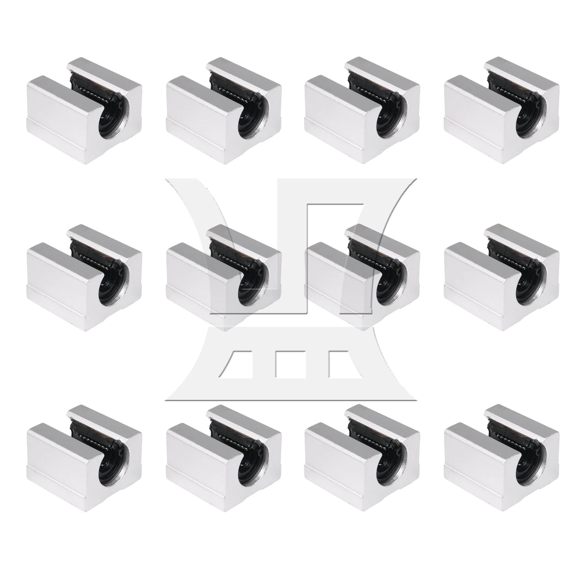 CNBTR 12 Pcs Sliding Ball Bearing Slider Block 12mm Replacement for SBR12UU