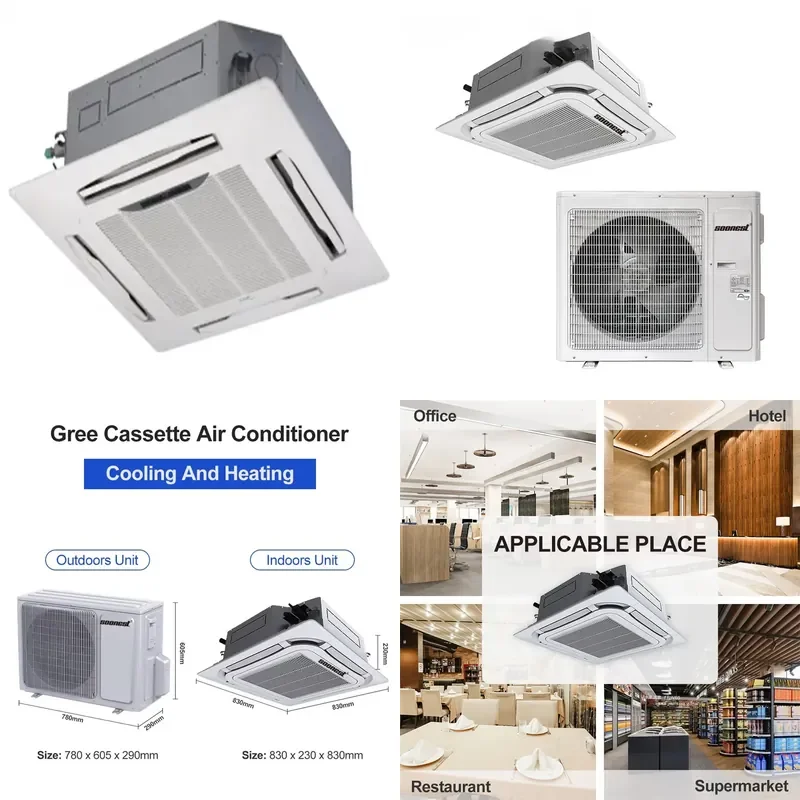 for 9000Btu 12000Btu 36000Btu Split Ceiling Mounted Air Conditioner Box Type AC Unit