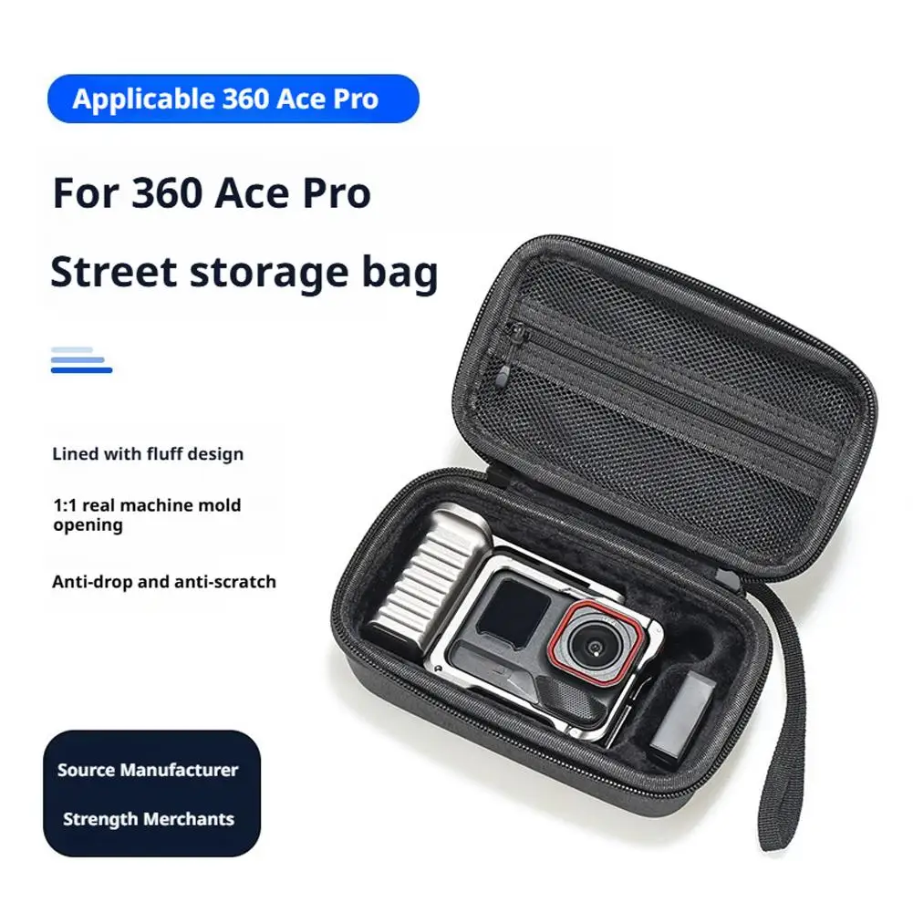 Insta360 エース Pro2 ストリート撮影セット収納袋落下防止防塵ポータブルスポーツカメラウサギケージアクセサリーハンドバッグ
