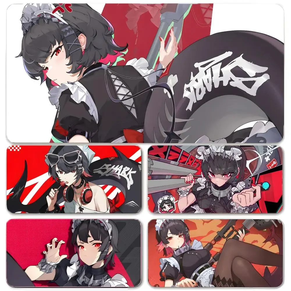 Character Action Zenless Zone Zero Ellen Joe Mouse Pad Large Gaming Mousepad with Thick Stitched Edge Non-Slip Desk Mat