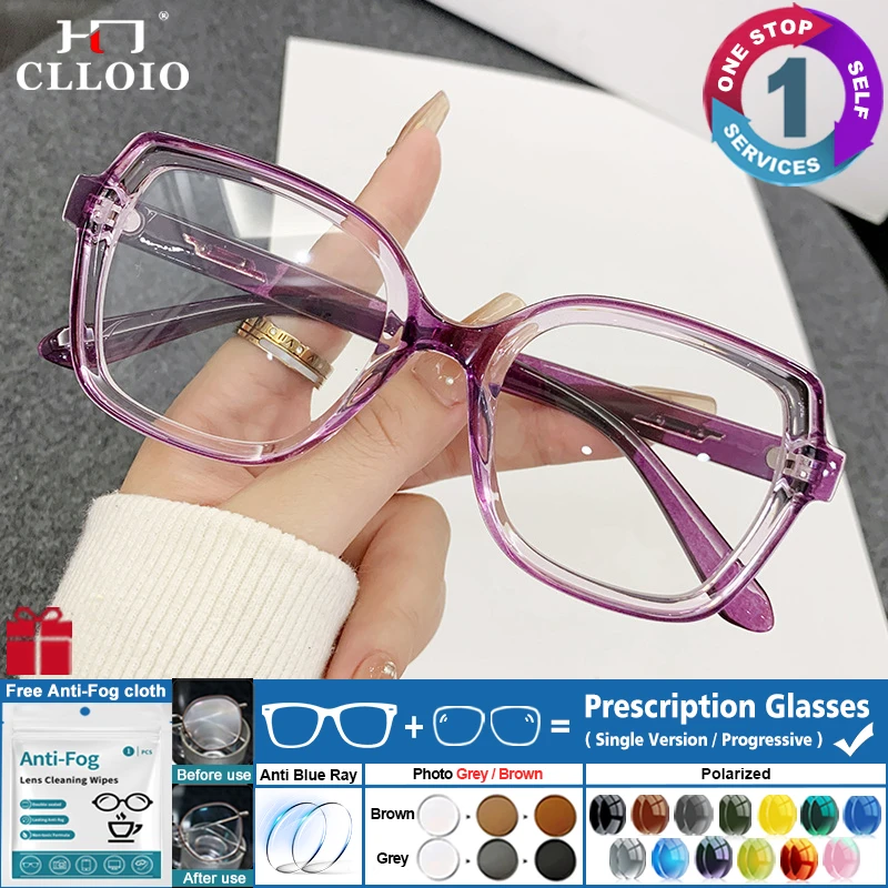 

CLLOIO Exquisite Butterfly Frames Prescription Glasses Women Progressive Reading Glasses Fashion Photochromic Myopia Eyeglasses