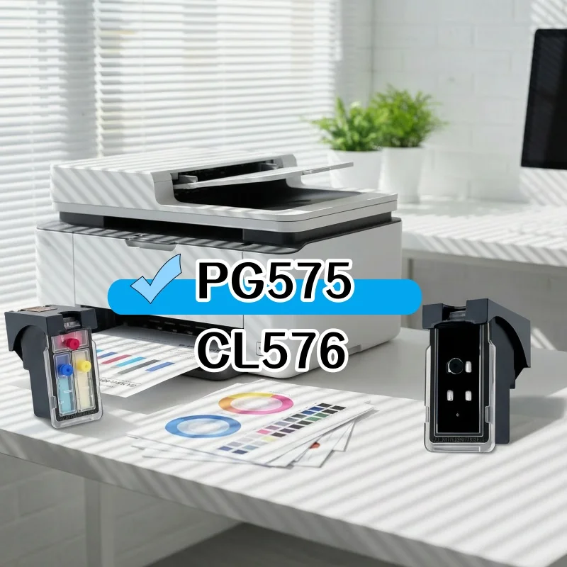 Remanufactured PG575 CL576 PG-575 CL-576 Ink Cartridge for Canon PIXMA TS3550i TS3551i TR4750i TR4751i Printer