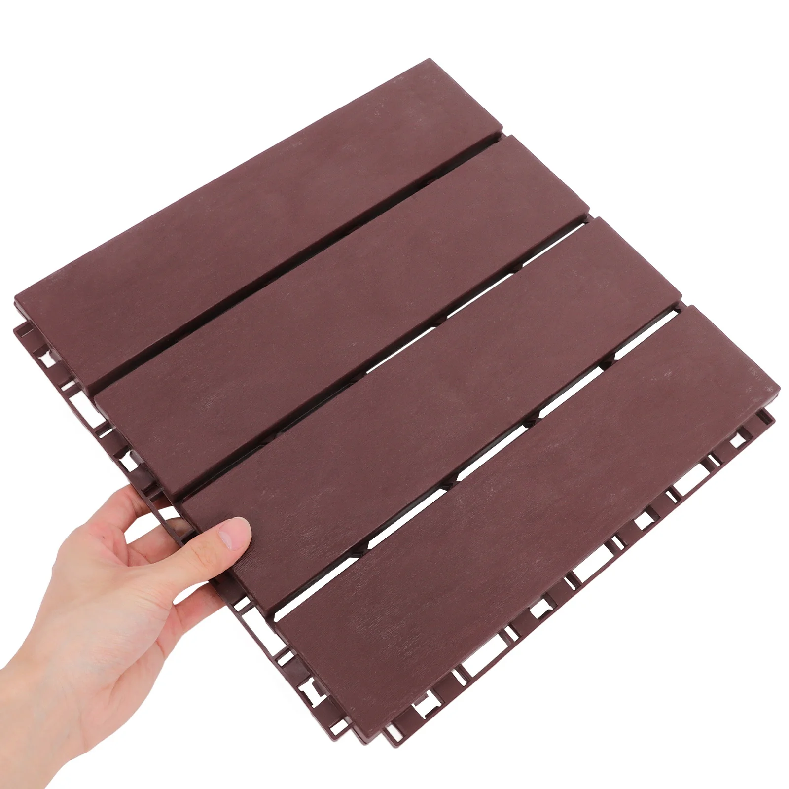 Carrelage de terrasse en plastique pour sol extérieur, 6 pièces, pour Patio, balcon, jardin, salle de bains, résistant aux intempéries, élégant, antidérapant