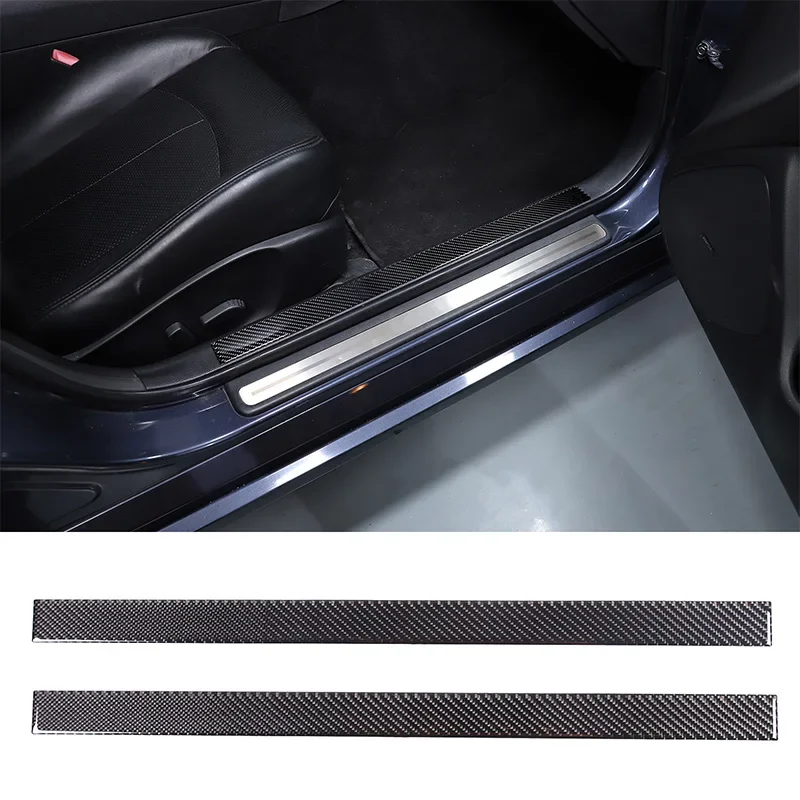 

For Infiniti G Series 2007-2013 Soft Carbon Fiber Car Inner Door Sill Cover Trim Sticker Car Accessories