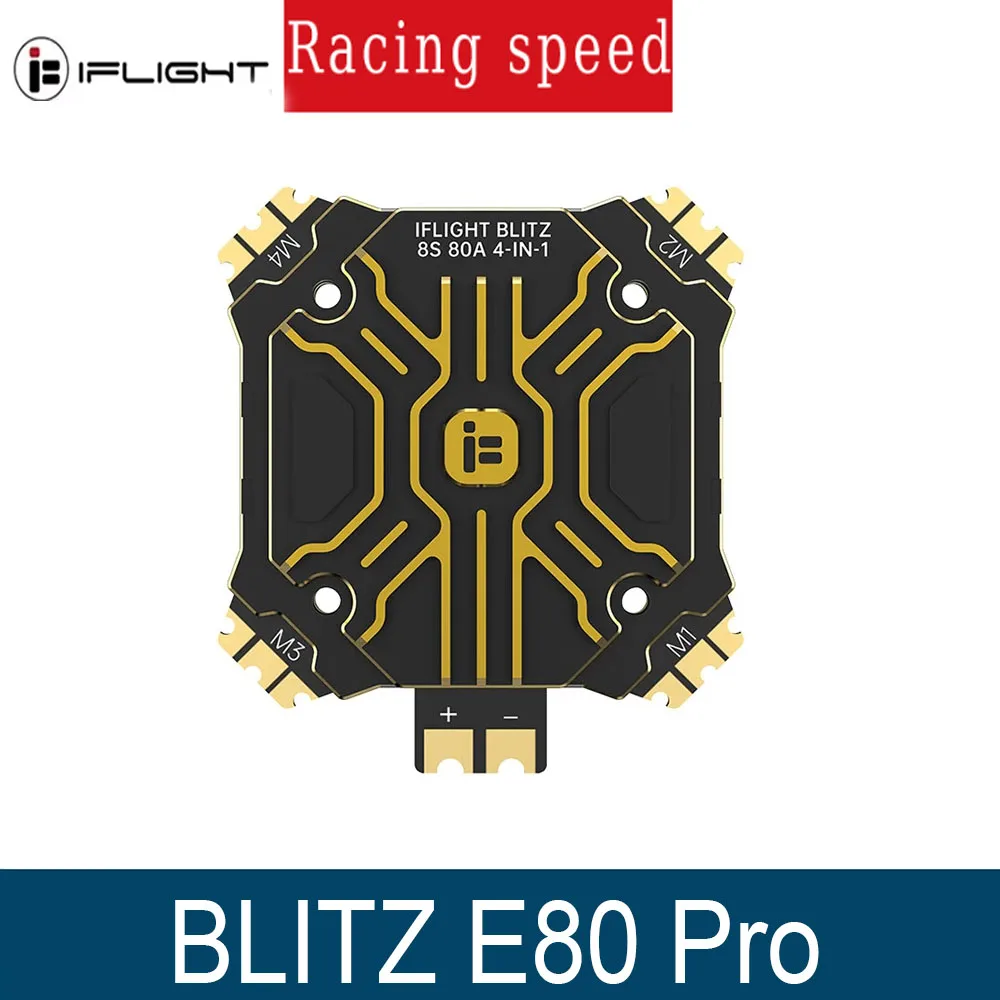 

IFlight BLITZ E80 Pro 4-IN-1 ESC (G2) с монтажными отверстиями 35x35 мм для гоночного дрона RC FPV