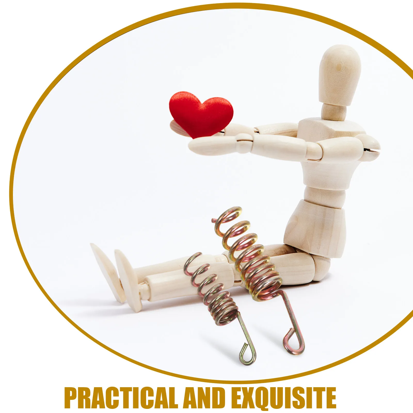 2Pcs Iron Armature Springs Bendable Hand Connectors for Mannequin Joint Repair Flexible Spring Replacement Accessories