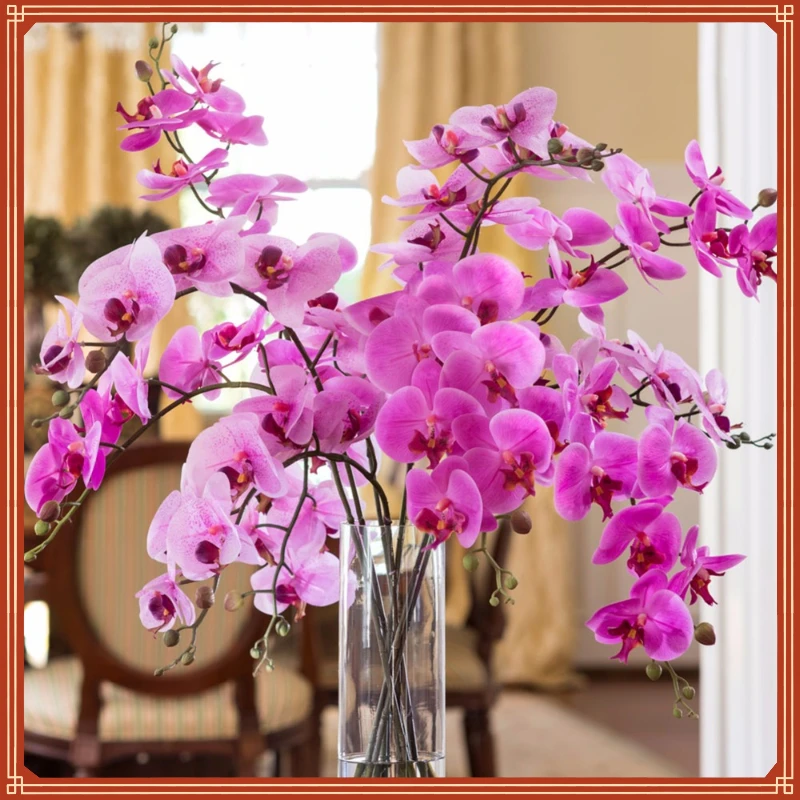 

Artificial Moth Orchid Real Touch 1PC Butterfly Orchid for Wedding Festival Decoration House Home New