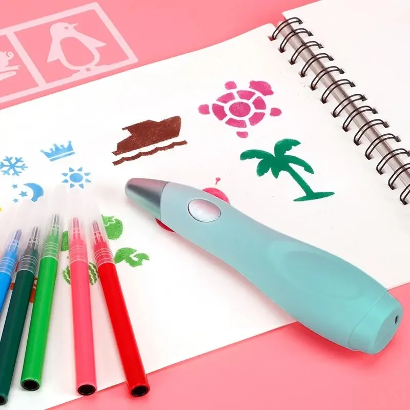 

Rechargeable Marker Electrical Airbrush Sprayable Watercolor Pen Washable Graffiti Pen Student Art Painting Set Birthday Gifts