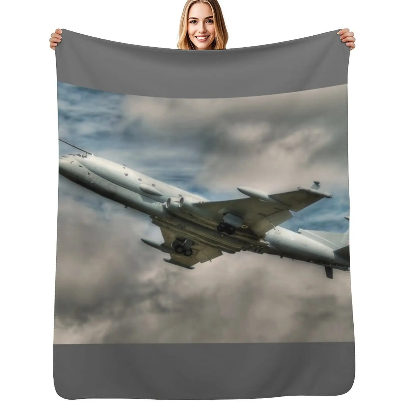 

Nimrod MRA4 - Maritime Patrol and Attack Aircraft Throw Blanket Flannels For Baby Designers Blankets