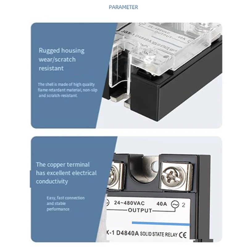 Single Phase Solid State Relay Single Phase SSR DC Control AC Solid State Relay