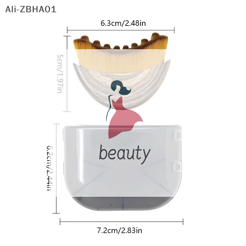 للنحت أداة تدليك الجلد اللمفاوي كفاف فرشاة الوجه الجافة بالفرشاة فرشاة الوجه S حجم مدلك الوجه