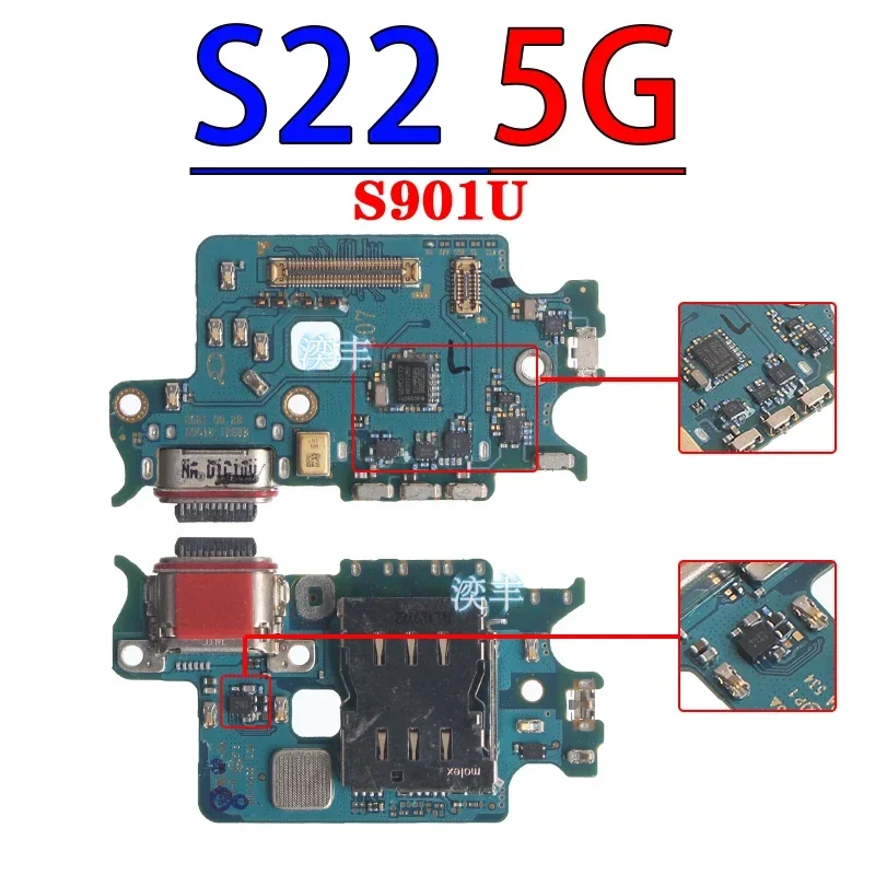 Usb Dock Charger Port for Samsung Galaxy S23 S22 Plus Ultra S901 S906 S908 S911 S916 S918 B U N 0 Charging Board Module