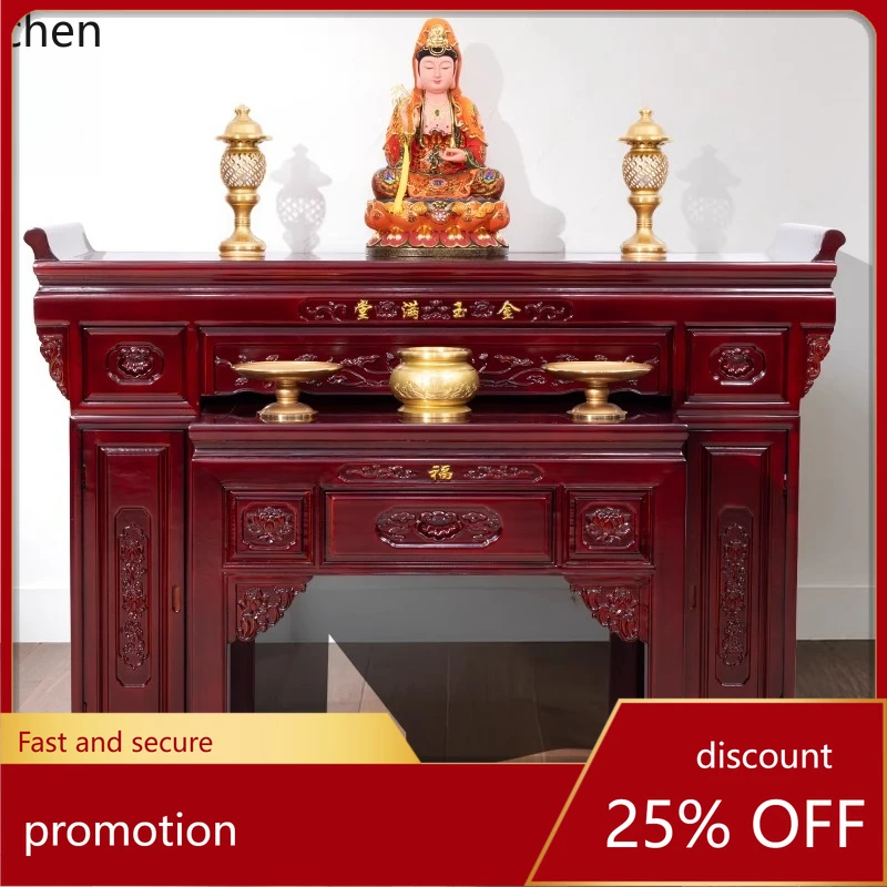 

ZMLSolid Wood Buddha Altar Incense Table Home Living Room Buddha Offering Table Worship Table