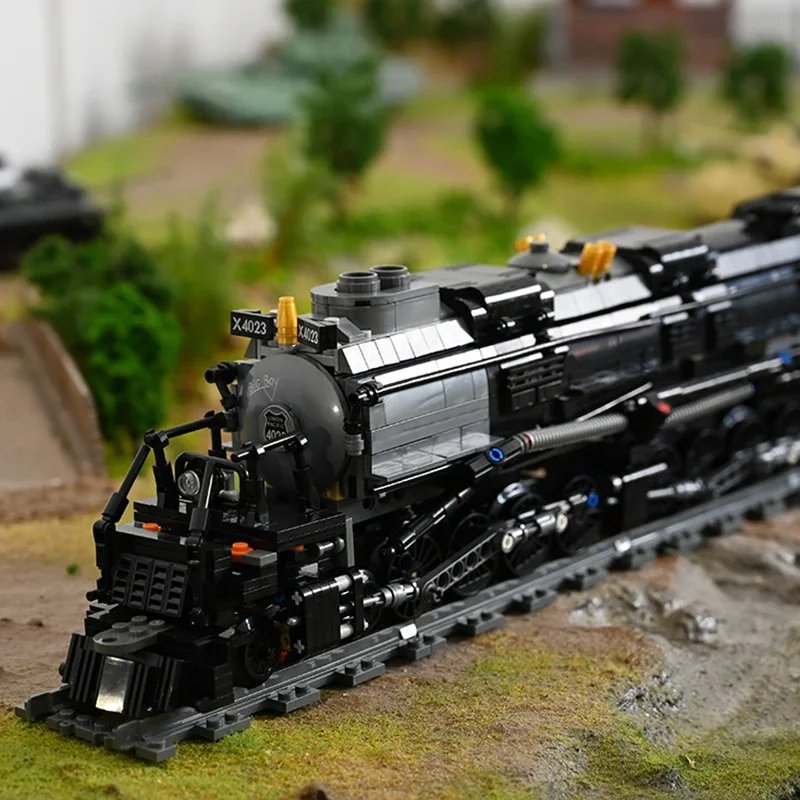 Technische Stoomlocomotief De Vakbond Pacific Big Boy-Modelbouwstenen Stadstrein Bakstenen Speelgoed Geschenken Voor Kinderen Jongen