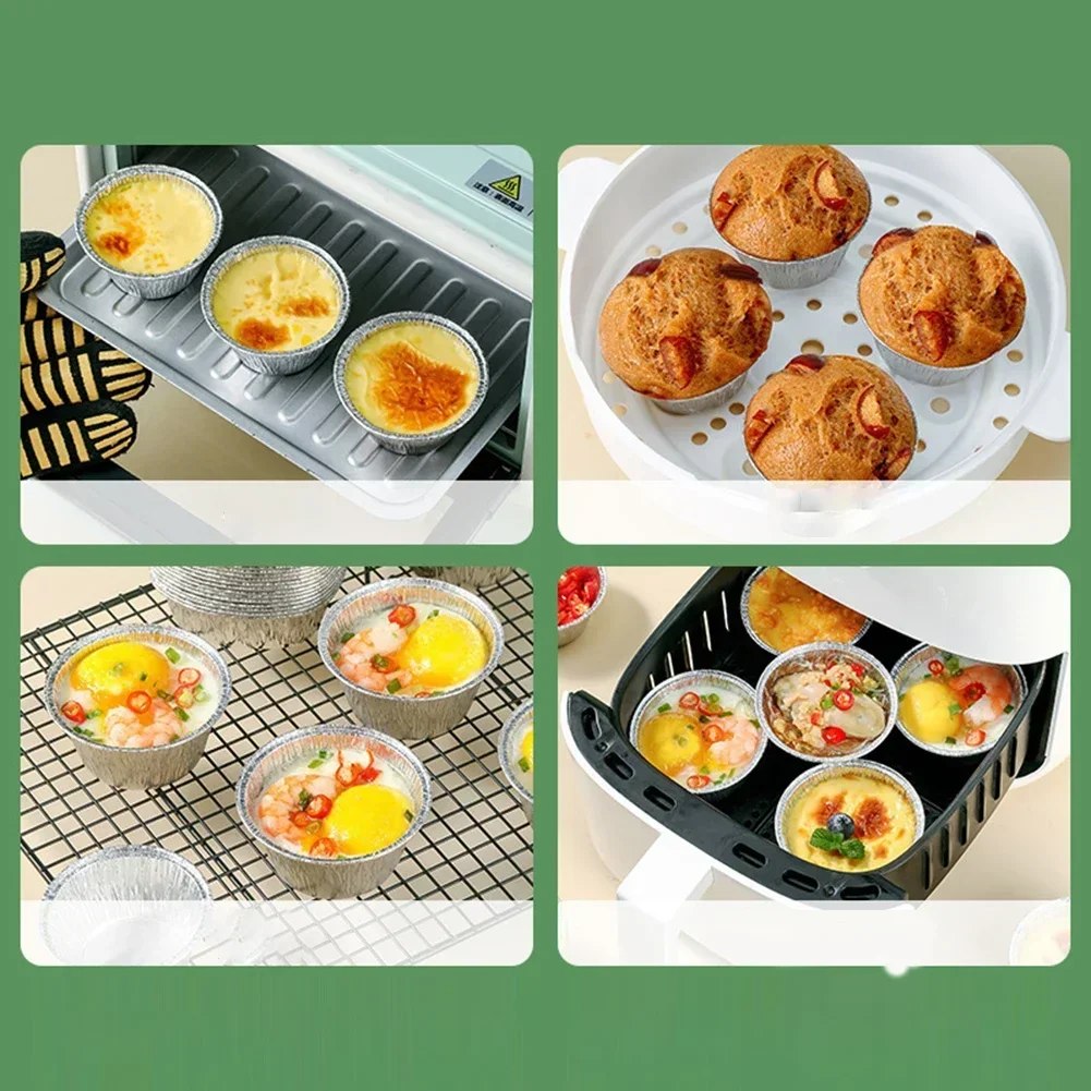 Mini Aluminum Foil Pie Pans Disposable Pie Pans Small Pie Tin For Baking Tiny Treats Durable Individual Pie Pans For Fruit