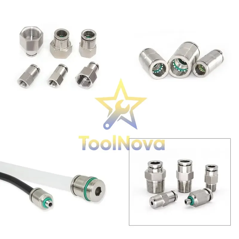 2026*Hotsale* Customized Products for Pneumatic Parts Stainless Steel Male Female Thread Tube Connectors Adapter Pneumatic