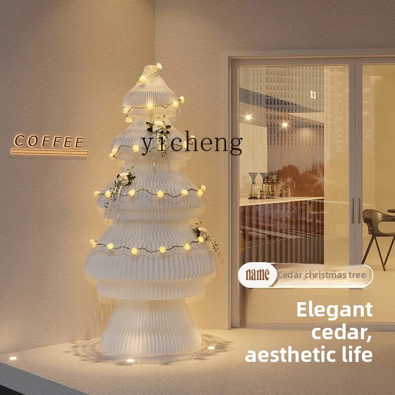 

Large Ornament Commercial Light-Up Christmas Tree Foldable Storage Lightweight Nordic Style Decoration