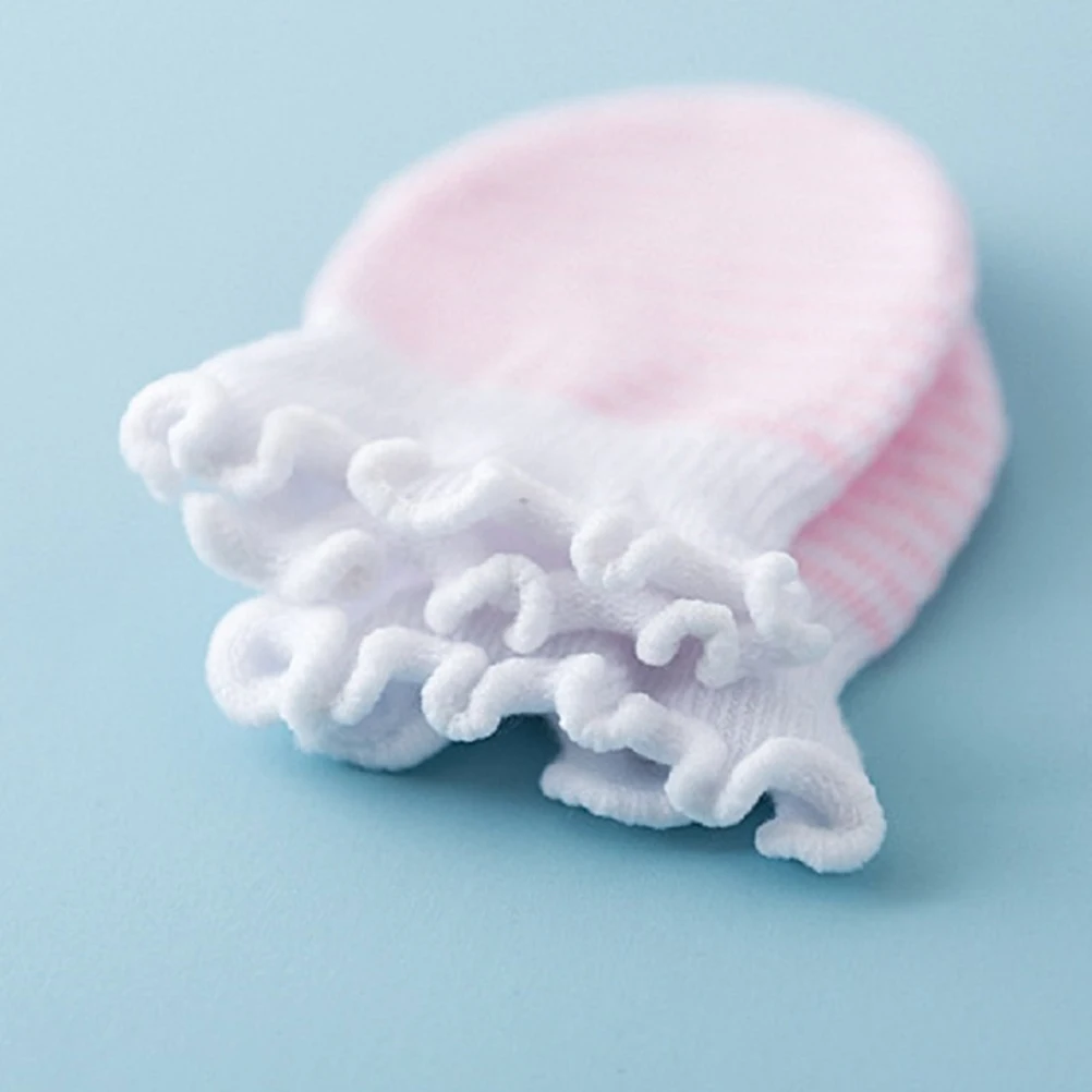 4 paia di calzini per neonati Guanti per bambini alla moda Assorbimento dell'umidità Caldi flessibili antiscivolo Vestibilità comoda per i più piccoli appena nati tutto l'anno