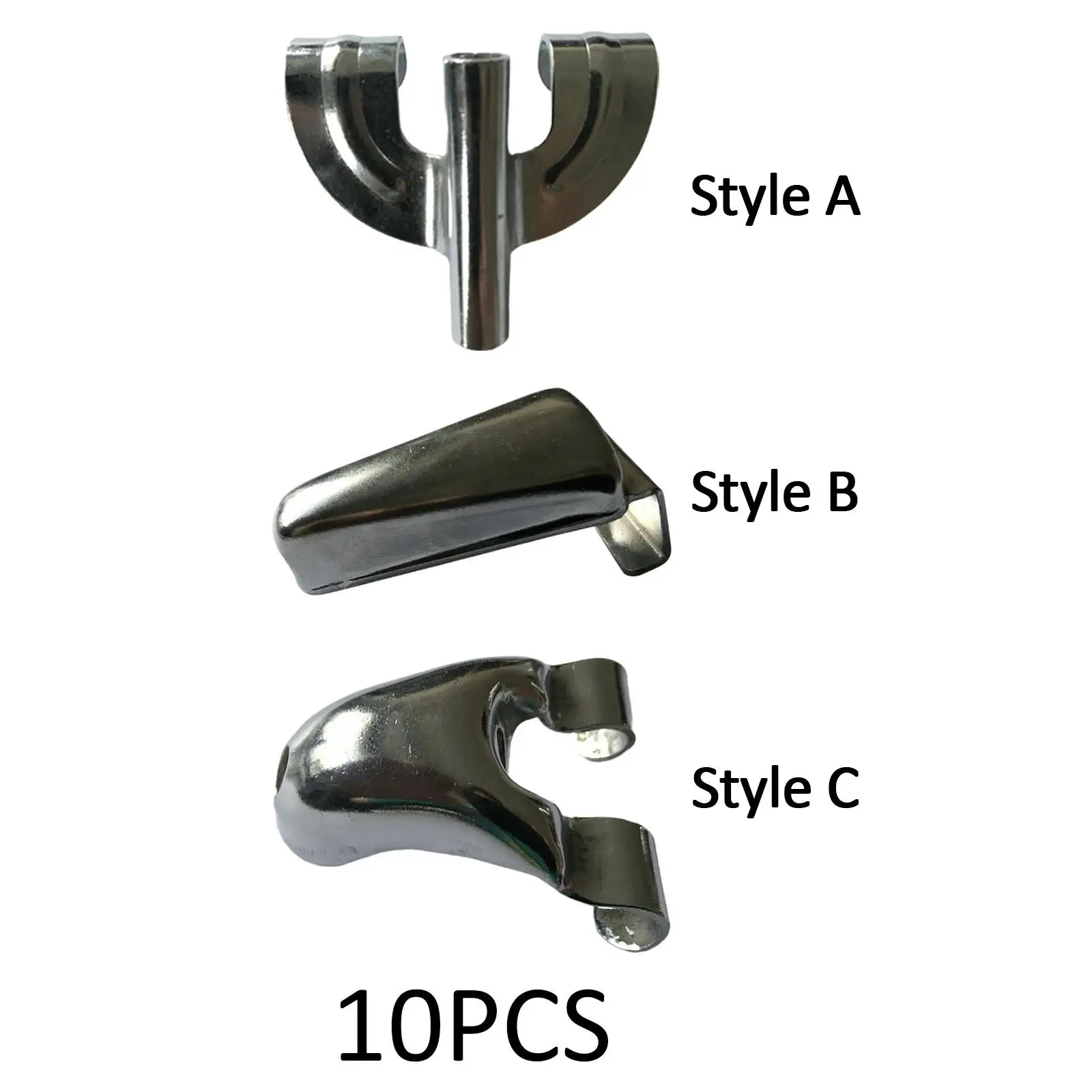 10Pcs Bass Drum Claws Metal Wear Resistant Parts Hardware Sturdy Drum Mount Repair Accessory Tool Professional Bass Drum Set