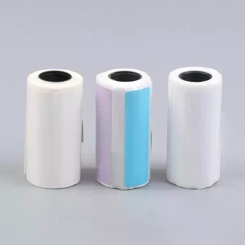5Rolls 15MM 30MM Thermal Paper Self-adhesive Printing Label Papers Sticker For Pocket Mini Printers