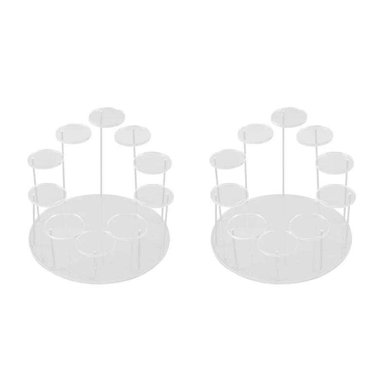 

ABP-2X Acrylic Cupcake Holder Stand, Round Cupcake Tower Display Stand, Premium Dessert Stand Cupcake Holders, For Parties