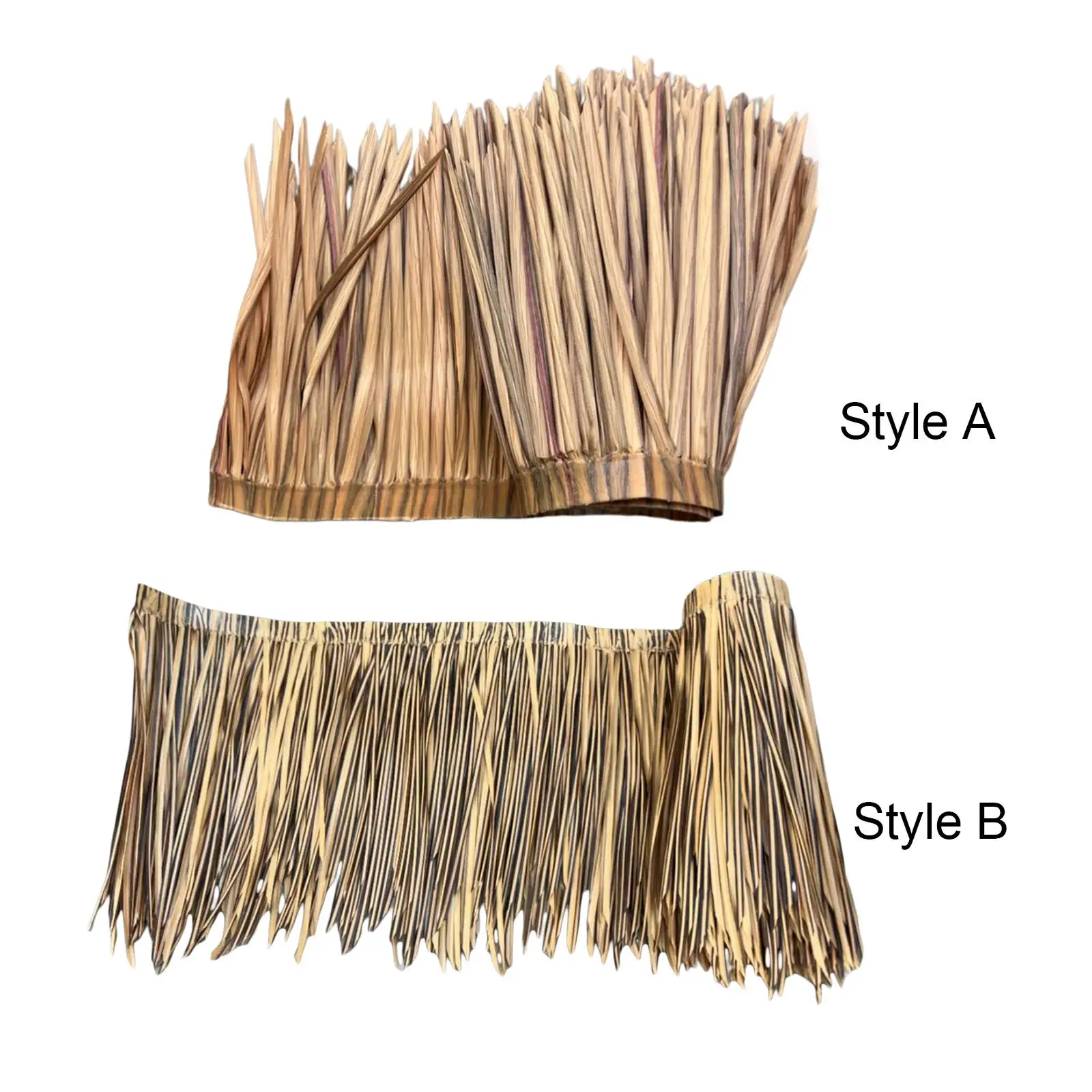 Straw Roof Thatch Multifunctional Bar Hut Grass Reusable Realistic Decorative for Outdoor Occasions Garden Patio Decor Indoor