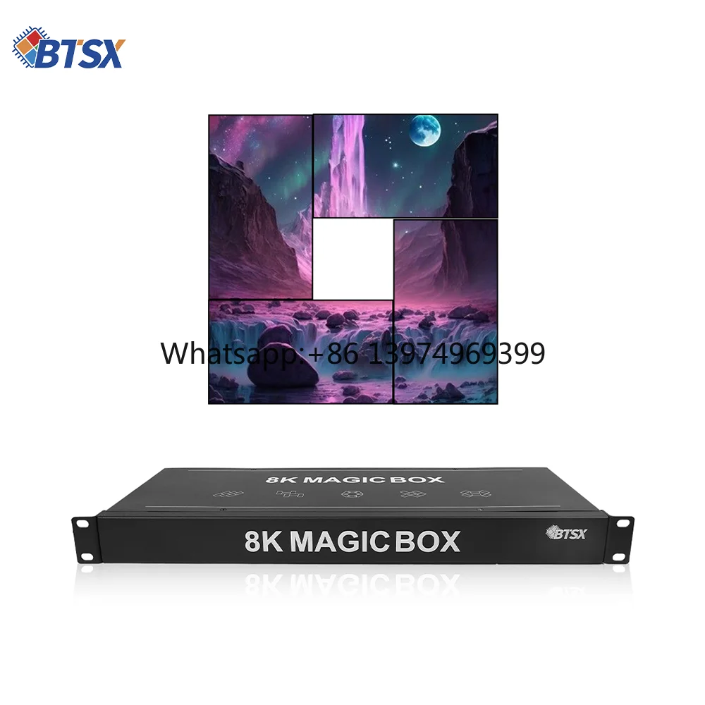 3x1 Pixel-per-pixel 8K/4K/2K Catering Entertainment Window Roaming Image Processor Edge Indentation Magic Splicing Processor