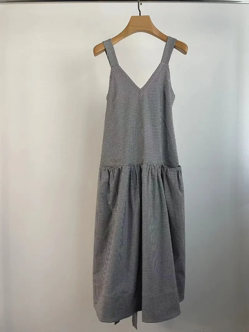 

Early Fall New Dresses Minimalist Style Texture Halter Dress for Women