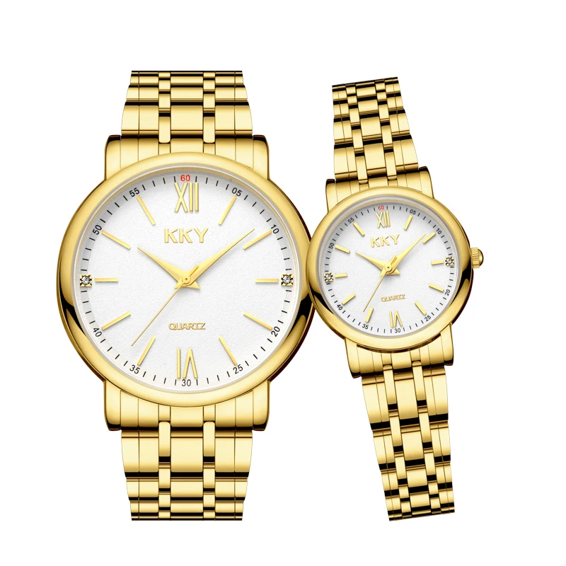 Couple' Wristwatch Wethdar Top Brand Business Quartz Women Watches Creative Elegant Stainless Steel Waterproof Female Bracelet