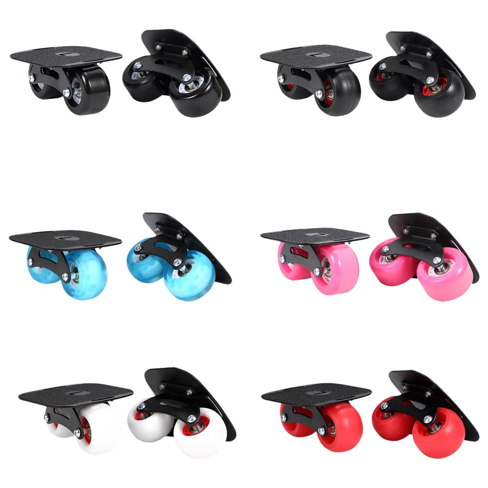 1 Pair Drift Skates Comfortable Fashion Non Slip Road Drift Skates Plate Split Drift Boards for Sliding Sports Outdoor Men Women