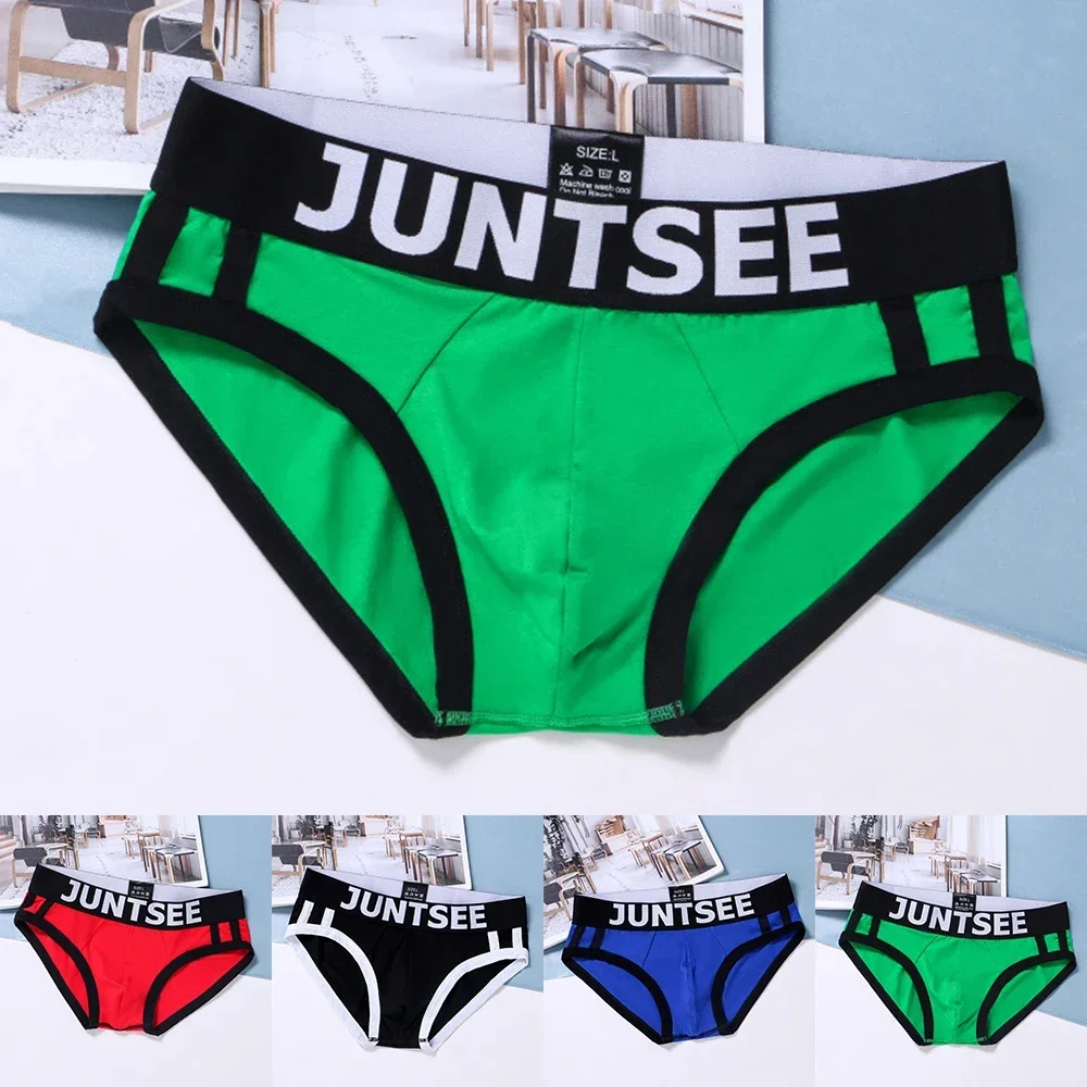 Clothes Men Briefs Underwear Autumn Winter Breathable Bulge Pouch Cotton Panties Sexy Shorts Thong Translucent