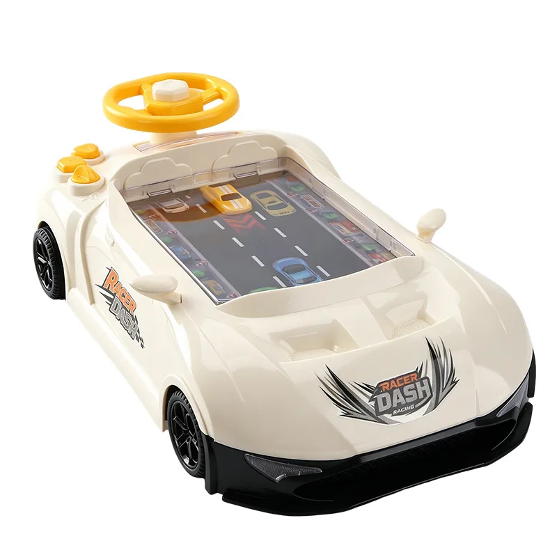 Toddler Ride On Car 2‑in‑1 Manual & Remote Control Driving Toy Car with Racing Game Panel Rechargeable Battery Boys Girls Gift