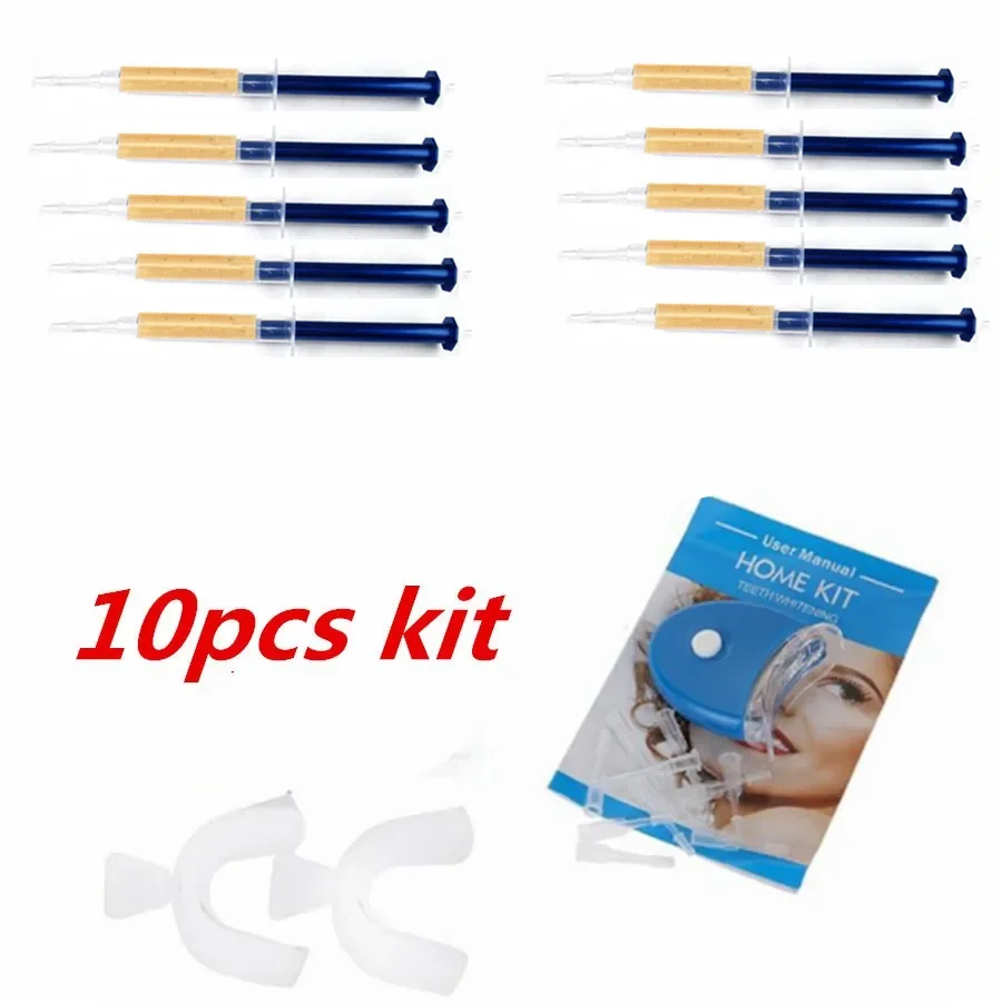 

10pcs 24K Gold Dental Equipment Teeth Tooth Whitening Bleach remove resin System Oral Hygiene Care Gel Kit