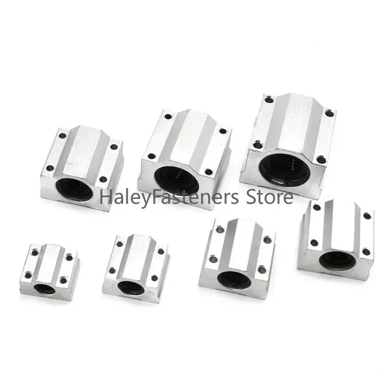 High quality 4PCS SCS12UU Bearing Slide Block Linear Motion Bushing SC12 UU Linear Shaft CNC 3D Printer Parts