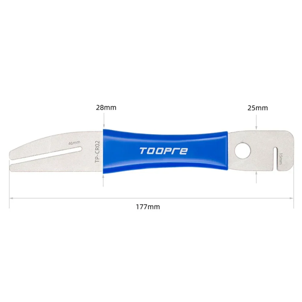 TOOPRE Bicycle Disc Brake Rotor Alignment Truing Tool with Disc Brake Pads Spacer MTB Bike Repairing Correction Wrench