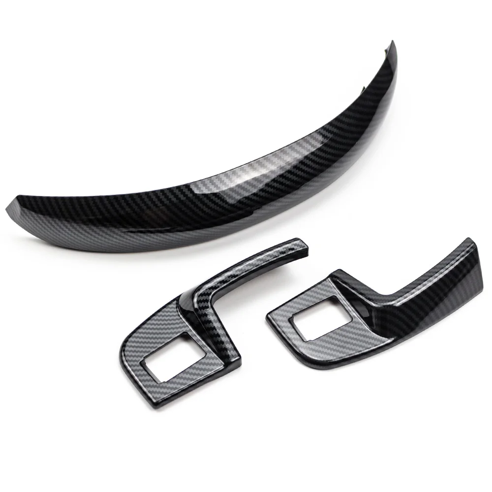 3pcs Carbon Fiber Color Dashboard Trim Interior Decorative Cover for ISUZU D-MAX 2012-2019