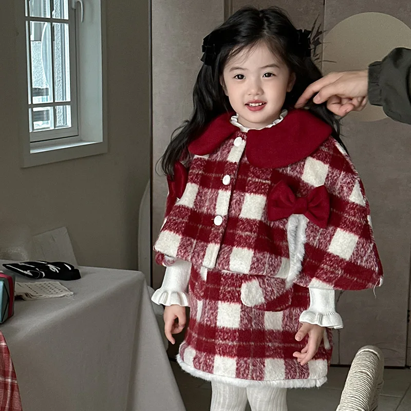 

Winter Suit for Babies, Infants and Young Children, Thickened Velvet, Quilted Split Clothes, Winter Two-piece Set