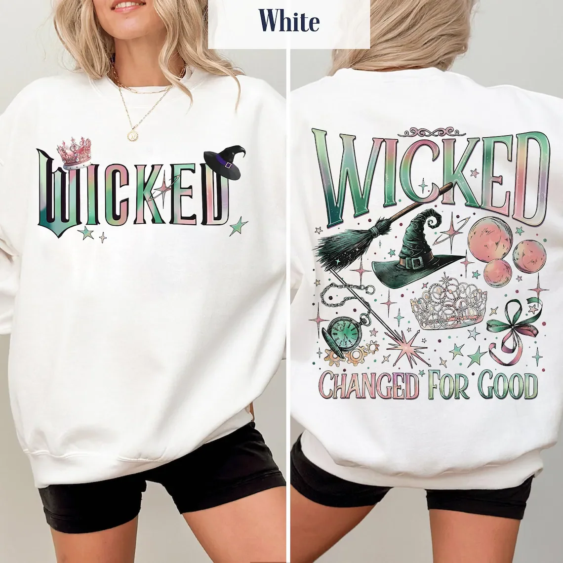 

Wicked Changed For Good Crewneck Cosplay Women Men Streetwear Fashion Casual HipHop Long Sleeve Sweatshirts Outwear