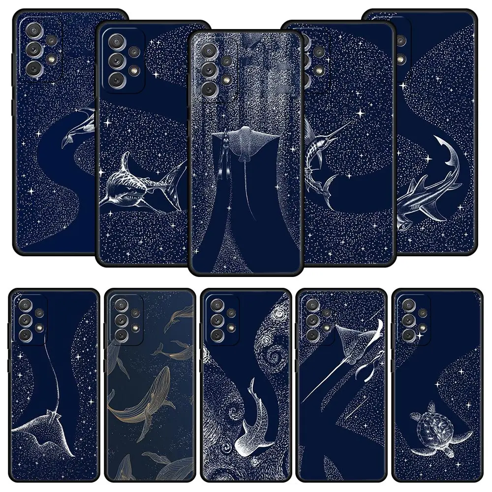 Killer Whale Orca Phone Case for Samsung A51 A71 A21S A12 A11 A15 A25 A31 A41 A23 A33 A53 A73 A03S A05S A13 5G A35 A55 Cover