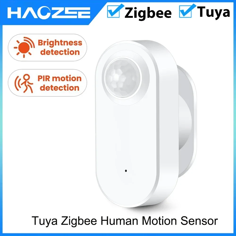 Tuya Zigbee Smart PIR Motion Detection Sensor Security Burglar Alarm DetectorApp Control Support Zigbee2mqtt Home Assistant