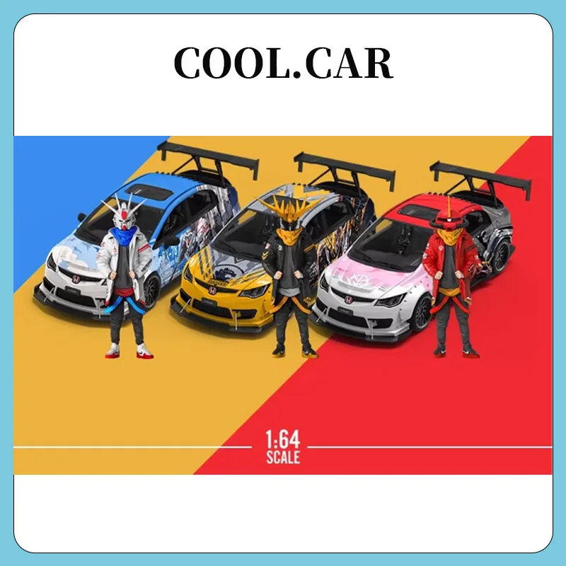 

Cool Car1:64 Honda Civic Explosion Mecha Series Simulated Alloy Car Model Collection Ornament