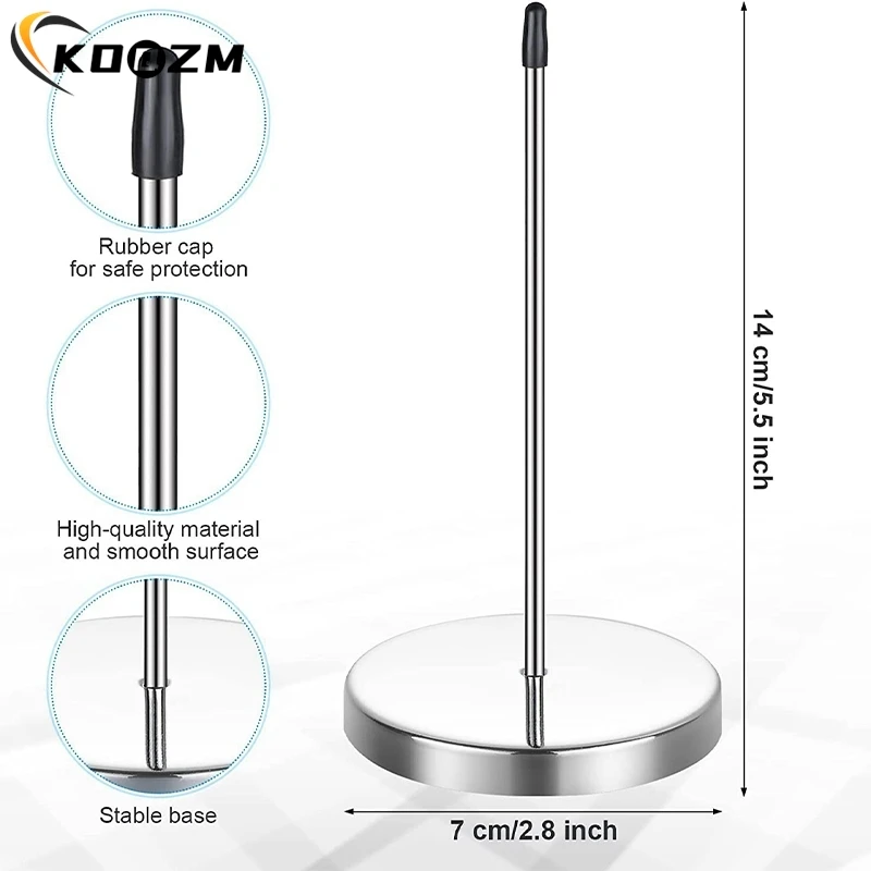 1 szt. Uchwyt na pokwitowanie ze stali nierdzewnej prosty pręt papier notesik sztyft do pokwitowania rachunków akcesoria kuchenne