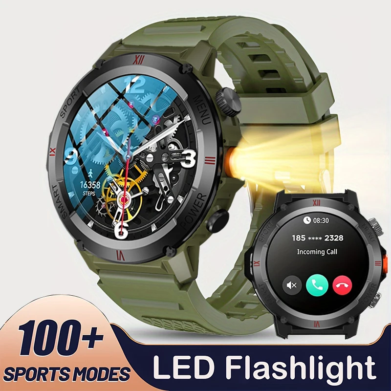 GEJIAN męski 2025 nowy 5.3 zegarek Bluetooth 1.46 cala pełnoekranowy ekran dotykowy tętno monitorowanie zdrowia męski inteligentny zegarek