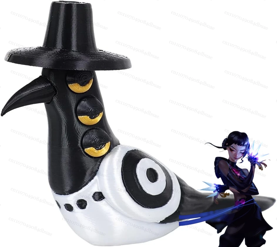 

2025 KPop Demon Hunter Saja Jinu Cosplay Anime Costume Accessories 3D Printed Crow Halloween Outfits Props Decoration