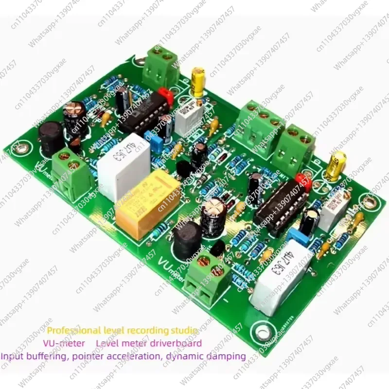 Professional VU Meter for Recording Studio, Level Meter Driver Board, Balanced Input, with Acceleration and Damping Control