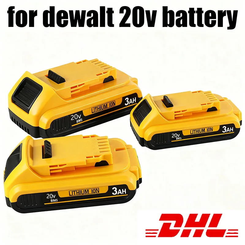 For Dewalt 20V 3.0Ah Rechargeable Battery for Dewalt Cordless Screwdriver Drill Screw Gun Wrench Imp